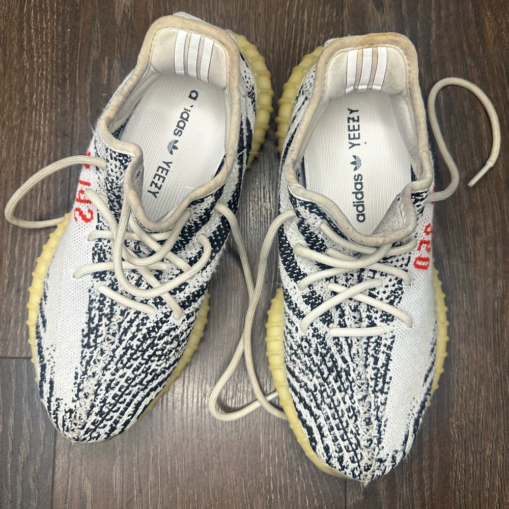 Yeezy Boost 350 V2 - Black, White, and Red